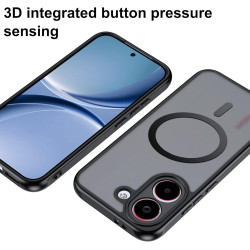Effcotuo Magnétique Coque pour Xiaomi POCO X8 Pro 5G Case avec MagSafe avec Verre Trempé Protection écran Anti-Chute Silicone So