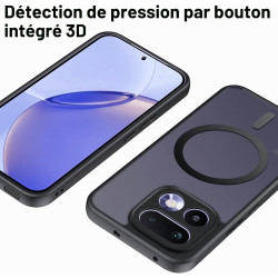 Effcotuo Magnétique Coque pour Realme 16 Pro 5G Case avec MagSafe avec Verre Trempé Protection écran Anti-Chute Silicone Souple 