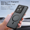 Effcotuo Magnétique Coque pour Realme GT 7/ GT 7T 5G Case avec MagSafe, Anti-Chute Silicone Souple + Acrylique Givré Coque, Etui