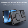 Effcotuo Magnétique Coque pour Realme GT 7/ GT 7T 5G Case avec MagSafe, Anti-Chute Silicone Souple + Acrylique Givré Coque, Etui