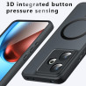 Effcotuo Magnétique Coque pour Realme GT 7/ GT 7T 5G Case avec MagSafe, Anti-Chute Silicone Souple + Acrylique Givré Coque, Etui