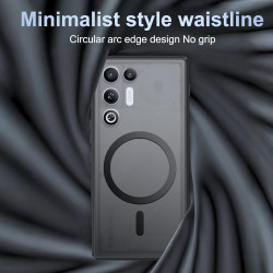 Effcotuo magnétique coque pour zte nubia rougemagic 11 air 5g case avec magsafe avec verre trempé protection écran anti-chute si