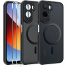 Effcotuo magnétique coque pour xiaomi rougemi a7 pro 4g/poco c81 pro case avec magsafe avec verre trempé protection écran silico