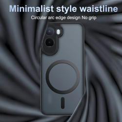 Effcotuo magnétique coque pour xiaomi rougemi a7 pro 4g/poco c81 pro case avec magsafe avec verre trempé protection écran silico