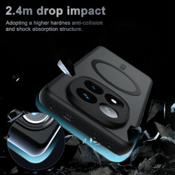 Effcotuo magnétique coque pour xiaomi rougemi note 14 pro plus/14 pro+ 5g case avec magsafe, anti-chute silicone souple + acryli