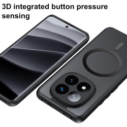 Effcotuo magnétique coque pour xiaomi rougemi note 14 pro plus/14 pro+ 5g case avec magsafe, anti-chute silicone souple + acryli