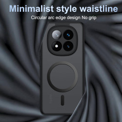 Effcotuo magnétique coque pour xiaomi rougemi note 14 pro plus/14 pro+ 5g case avec magsafe, anti-chute silicone souple + acryli