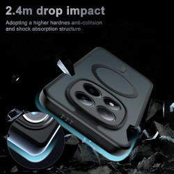 Effcotuo magnétique coque pour xiaomi rougemi note 15 pro 5g case avec magsafe avec verre trempé protection écran anti-chute sil