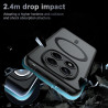 Effcotuo magnétique coque pour xiaomi rougemi note 14 pro 4g case avec magsafe, anti-chute silicone souple + acrylique givré coq