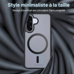 Effcotuo Magnétique Coque pour Samsung Galaxy A37 5G Case avec MagSafe avec Verre Trempé Protection écran Anti-Chute Silicone So