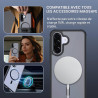Effcotuo Magnétique Coque pour Samsung Galaxy A37 5G Case avec MagSafe avec Verre Trempé Protection écran Anti-Chute Silicone So