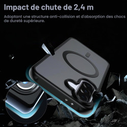 Effcotuo Magnétique Coque pour Samsung Galaxy A37 5G Case avec MagSafe avec Verre Trempé Protection écran Anti-Chute Silicone So
