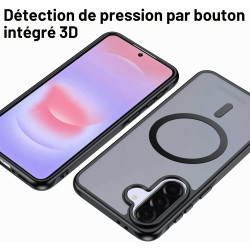 Effcotuo Magnétique Coque pour Samsung Galaxy A37 5G Case avec MagSafe avec Verre Trempé Protection écran Anti-Chute Silicone So