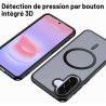 Effcotuo Magnétique Coque pour Samsung Galaxy A37 5G Case avec MagSafe avec Verre Trempé Protection écran Anti-Chute Silicone So
