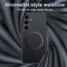 Effcotuo Magnétique Coque pour Samsung Galaxy S25 FE 5G Case avec 2 Verre Trempé Protection écran Deux, Soft Etui Silicone TPU C