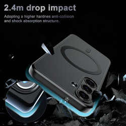Effcotuo Magnétique Coque pour Samsung Galaxy S25 FE 5G Case avec 2 Verre Trempé Protection écran Deux, Soft Etui Silicone TPU C