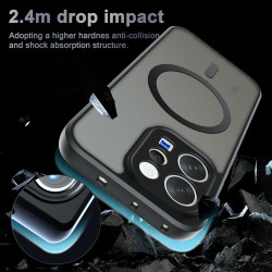 Effcotuo Magnétique Coque pour Vivo V70/V70 Elite 5G Case avec MagSafe avec Verre Trempé Protection écran Anti-Chute Silicone So