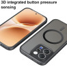 Effcotuo Magnétique Coque pour Vivo V70/V70 Elite 5G Case avec MagSafe avec Verre Trempé Protection écran Anti-Chute Silicone So