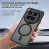 Effcotuo Magnétique Coque pour Vivo X300 Ultra Case avec MagSafe avec Verre Trempé Protection écran Anti-Chute Silicone Souple +