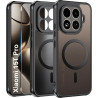 Effcotuo Magnétique Coque pour Xiaomi Mi 15T Pro 5G Case avec MagSafe avec Verre Trempé Protection écran Anti-Chute Silicone Sou