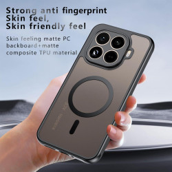 Effcotuo Magnétique Coque pour Xiaomi Mi 15T Pro 5G Case avec MagSafe avec Verre Trempé Protection écran Anti-Chute Silicone Sou