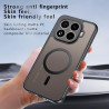 Effcotuo Magnétique Coque pour Xiaomi Mi 15T Pro 5G Case avec MagSafe avec Verre Trempé Protection écran Anti-Chute Silicone Sou