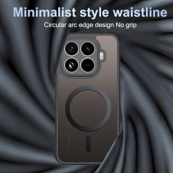 Effcotuo Magnétique Coque pour Xiaomi Mi 15T Pro 5G Case avec MagSafe avec Verre Trempé Protection écran Anti-Chute Silicone Sou
