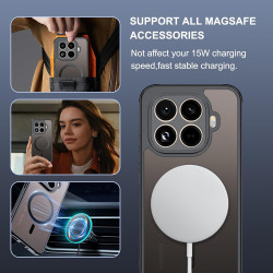 Effcotuo Magnétique Coque pour Xiaomi Mi 15T Pro 5G Case avec MagSafe avec Verre Trempé Protection écran Anti-Chute Silicone Sou