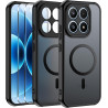 Effcotuo Magnétique Coque pour Xiaomi Mi 17 5G Case avec MagSafe avec Verre Trempé Protection écran Anti-Chute Silicone Souple +