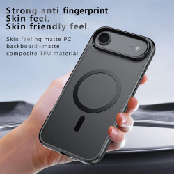 Effcotuo Magnétique Coque pour iPhone Air 5G Case avec MagSafe avec 2 Verre Trempé Protection écran Anti-Chute Silicone Souple +