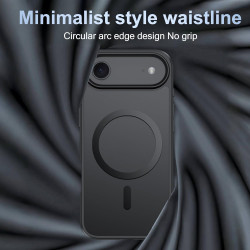 Effcotuo Magnétique Coque pour iPhone Air 5G Case avec MagSafe avec 2 Verre Trempé Protection écran Anti-Chute Silicone Souple +