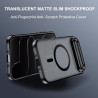 Effcotuo Magnétique Coque pour iPhone Air 5G Case avec MagSafe avec 2 Verre Trempé Protection écran Anti-Chute Silicone Souple +