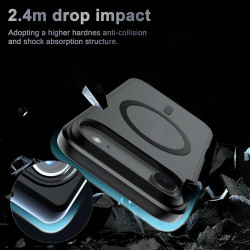 Effcotuo Magnétique Coque pour iPhone Air 5G Case avec MagSafe avec 2 Verre Trempé Protection écran Anti-Chute Silicone Souple +