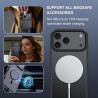 Effcotuo Magnétique Coque pour iPhone 17 Pro Max Case avec MagSafe avec 2 Verre Trempé Protection écran Anti-Chute Silicone Soup