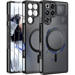 Effcotuo magnétique coque pour zte nubia rougemagic 11 pro/11 pro plus case avec magsafe avec verre trempé protection écran anti