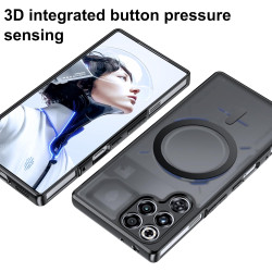 Effcotuo magnétique coque pour zte nubia rougemagic 11 pro/11 pro plus case avec magsafe avec verre trempé protection écran anti