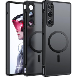 Effcotuo magnétique coque pour zte nubia rougemagic 10 air/rouge magic 10 air case avec magsafe, anti-chute silicone souple + ac