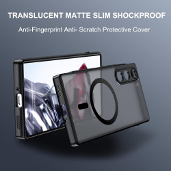 Effcotuo magnétique coque pour zte nubia rougemagic 10 air/rouge magic 10 air case avec magsafe, anti-chute silicone souple + ac