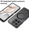 Effcotuo Magnétique Coque pour Honor 400 Smart 5G /4G Case avec MagSafe, Anti-Chute Silicone Souple + Acrylique Givré Coque, Etu
