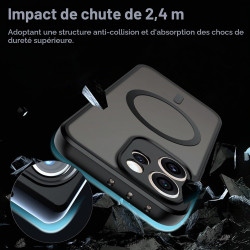 Effcotuo Magnétique Coque pour Oppo Reno 15 Pro 5G Case avec MagSafe avec Verre Trempé Protection écran Anti-Chute Silicone Soup