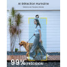 ieGeek 2K Caméra Surveillance WiFi Exterieure sans Fil Batterie, Vision Nocturne Couleur, AI & PIR Détection Mouvement, Extérieu