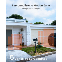 ieGeek 2K Caméra Surveillance WiFi Exterieure sans Fil Batterie, Vision Nocturne Couleur, AI & PIR Détection Mouvement, Extérieu