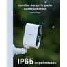 ieGeek 2K Caméra Surveillance WiFi Exterieure sans Fil Batterie, Vision Nocturne Couleur, AI & PIR Détection Mouvement, Extérieu