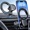 Miracase [2 en 1 Support Telephone Voiture pour Magsafe 2026 Super Magnétique 360°Rotation Aimant Telephone Voiture pour iPhone 