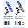 Miracase [2 en 1 Support Telephone Voiture pour Magsafe 2026 Super Magnétique 360°Rotation Aimant Telephone Voiture pour iPhone 