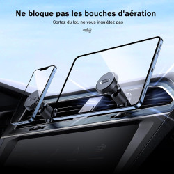 Miracase Support Téléphone Voiture Magnetique, 2025 Amélioré[Aimants Ultra Puissante] Porte Téléphone Voiture Aimanté Compatible