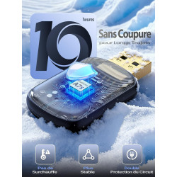 Mini Adaptateur sans Fil pour Apple CarPlay et Android Auto, Métal USB C | Convertisseur CarPlay Filaire en Sans Fil, pour iPhon