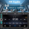 Autoradio 2 din, carplay voiture & android auto, poste radio bleutooth appels main libre, 6.98 pouces hd écran tactile, navigati