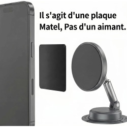 Générique Lot de 4 Plaques Métalliques Autocollantes pour Support Téléphone Voiture Magnétique, Ultra Fines 0,3 mm, Compatibles 