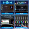 Autoradio 1 din avec écran tactile hd 7 pouces, carplay sans fil et android auto, radio voiture bleutooth mains libres, mirror l